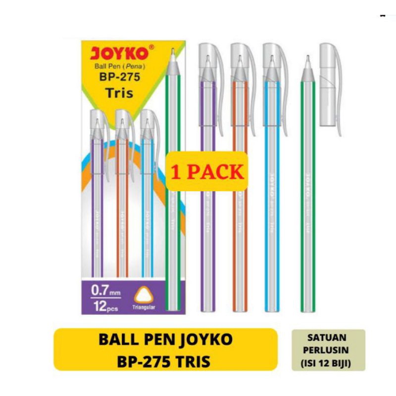 PULPEN JOYKO BP-275 1PACK ISI 12 PCS