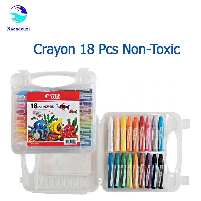 Crayon Titi / Oil Pastell TITI Isi 18 Warna