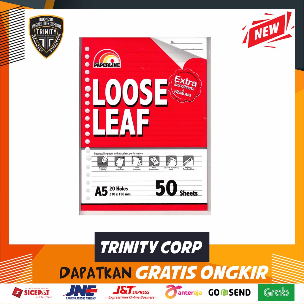 

Loose leaf A5 (isi 50)