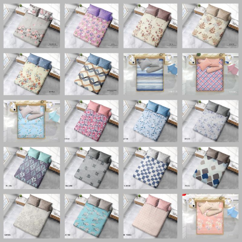 MY LOVE - Sprei Flat  King 180x200x30 dan Queen 160x200x30