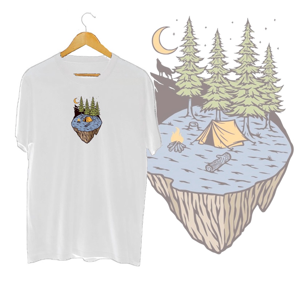 KAOS OVERSIZE CAMPING IN NATURE T-SHIRT