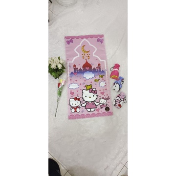 Sajadah Traveling Karakter Anak Hello Kitty