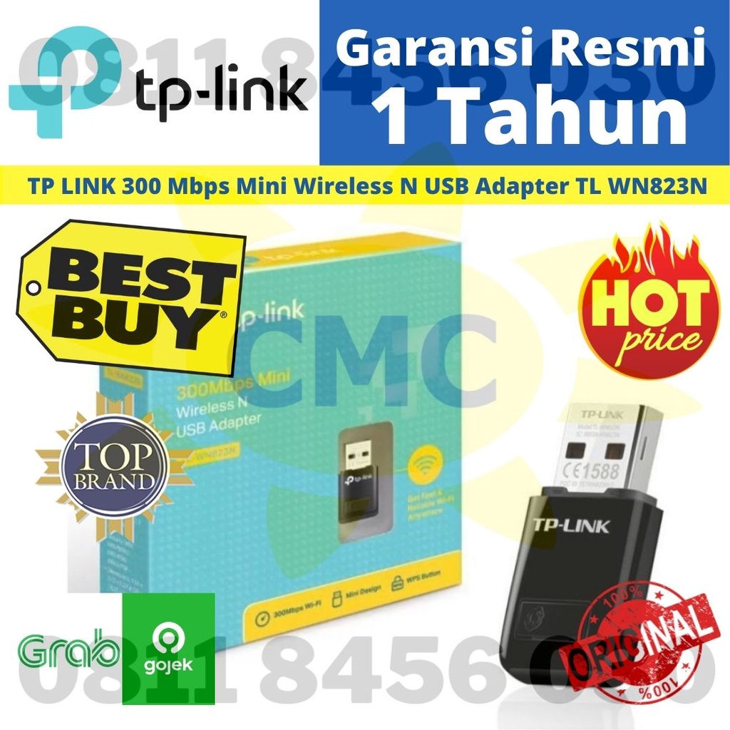 TP-LINK TPLINK TL-WN 823N TL-WN823N 300Mbps Mini Wireless N USB Adapter