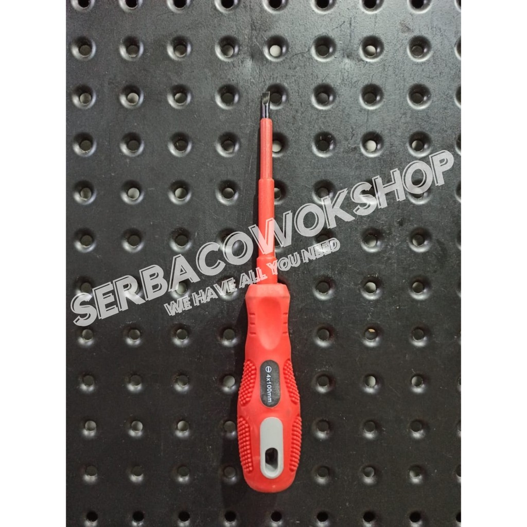 MAXPOWER Obeng Listrik 6.5x150 mm Minus (-) 1000v Electrik Screwdriver Termurah Berkualitas