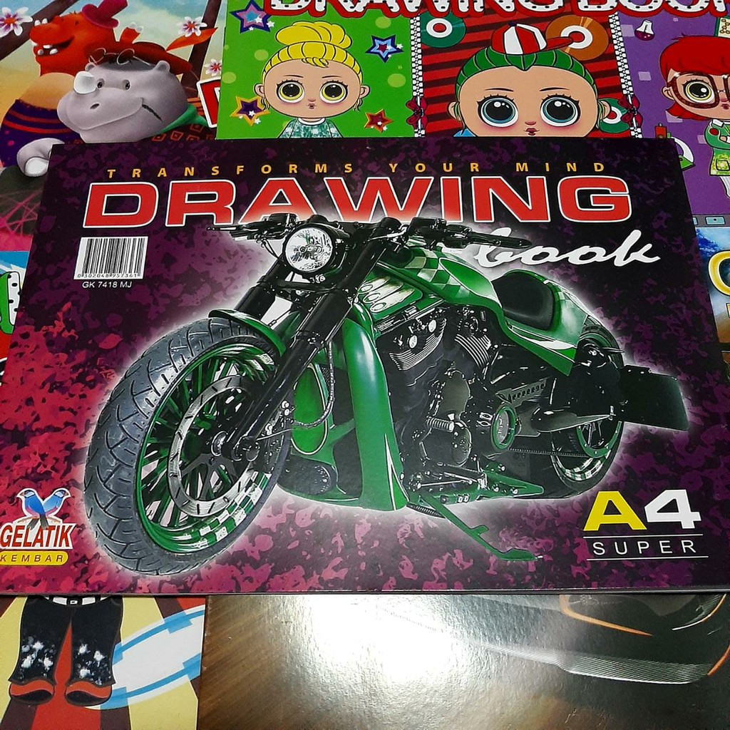 

1pcs buku gambar merek Gelatik A4
