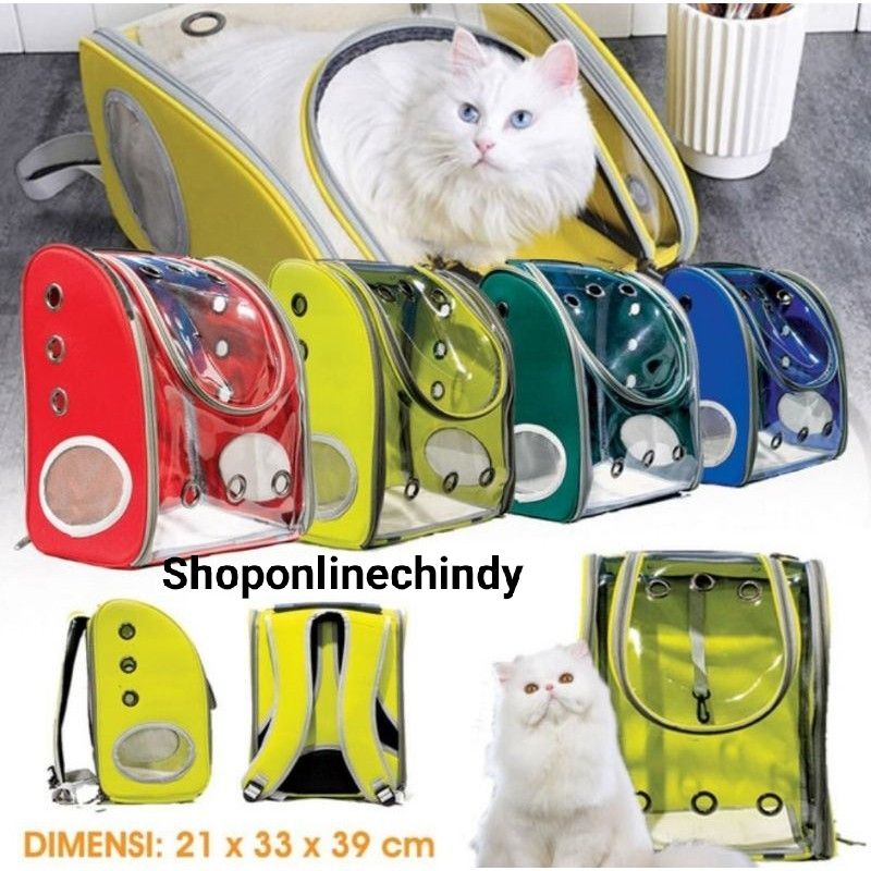 PET BAG/TAS RANSEL TRANSPARAN/TAS HEWAN