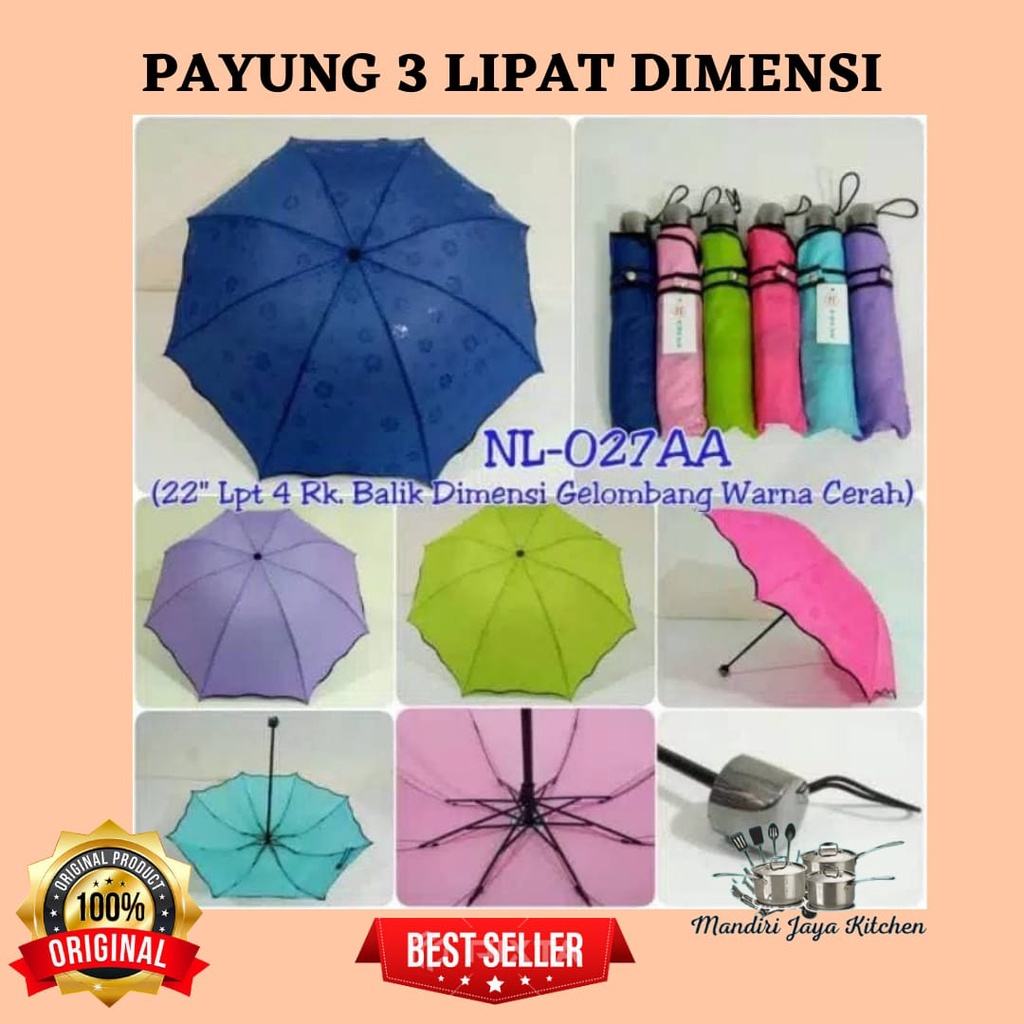 Payung Lipat 3 Dimensi/Payung Lipat Magic 3 Dimensi