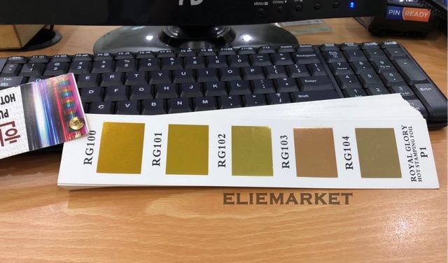 

RB KERTAS FOIL EMAS KHUSUS 1/2 ROLL / HOT STAMPING FOIL / Hotprint / Poly Emboss