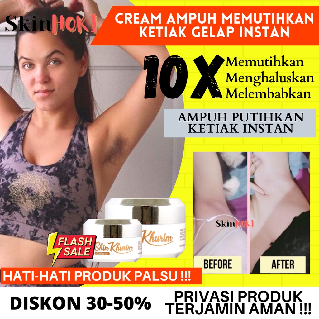 CREAM PEMUTIH KETIAK DAN SELANGKANGAN KRIM SHINKURIM 15gr PENCERAH LIPATAN TUBUH ORIGINAL BPOM