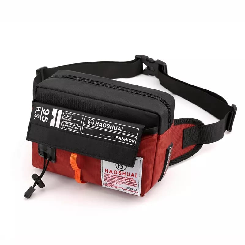 [COD]TERMURAH Tas Selempang Import Pria Wanita Waistbag Pinggang Punggung Anti Air WESTBAG WATERPROOF FREE BOTOL MINUM KACA