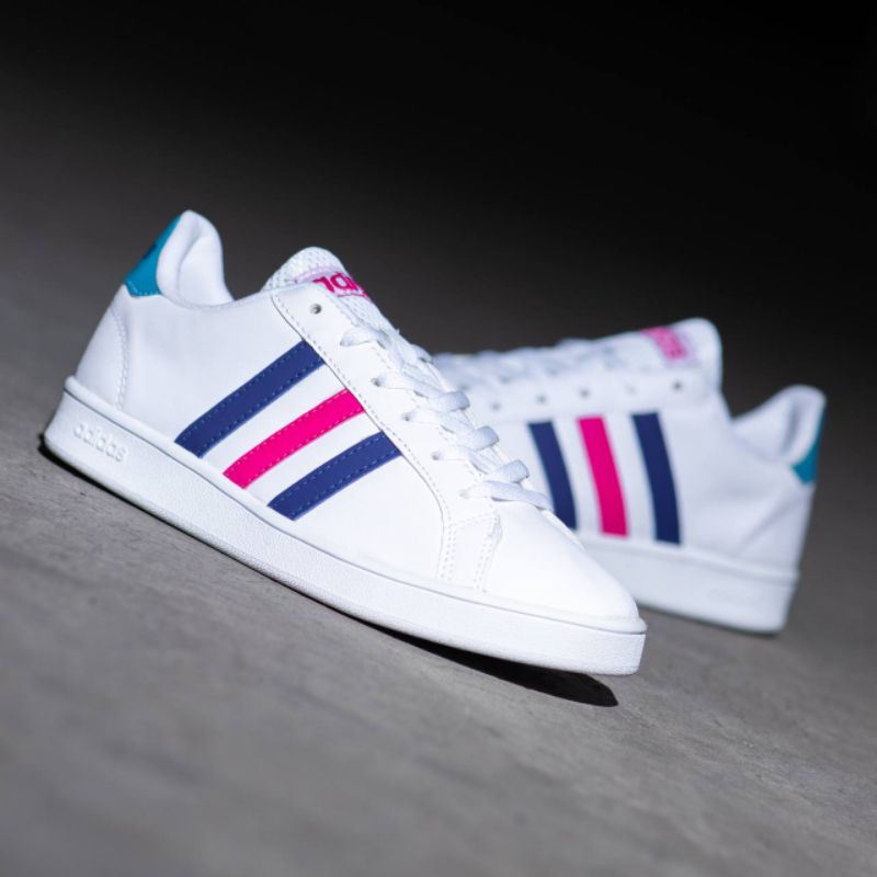 Adidas Grand Court &quot;White Navy Pink&quot;