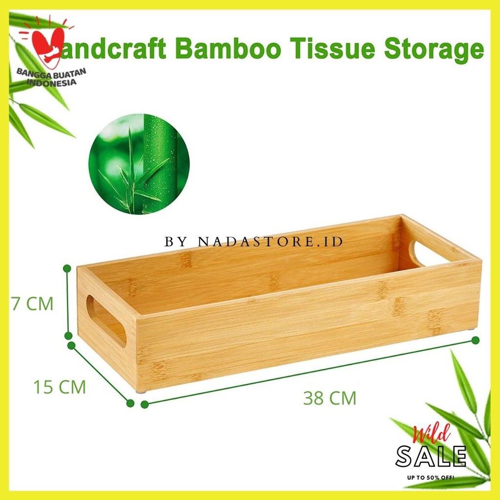 Mini wood crates kotak kayu , Wooden Tray with Handles, Toilet Tissue Holder Organizer Box CODE W005