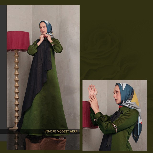 New Latisha Maxi Syar’i Dress Cantik Hijab Vendre by Kursien Karzai