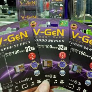Memory Card Mikro SD V-Gen 32Gb Class 10 Original Vgen Garansi Seumur Hidup