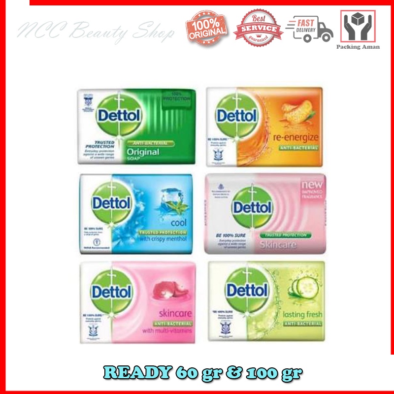 * NCC * Dettol Sabun Mandi Batang Antibacterial Soap Perlindungan Terpercaya