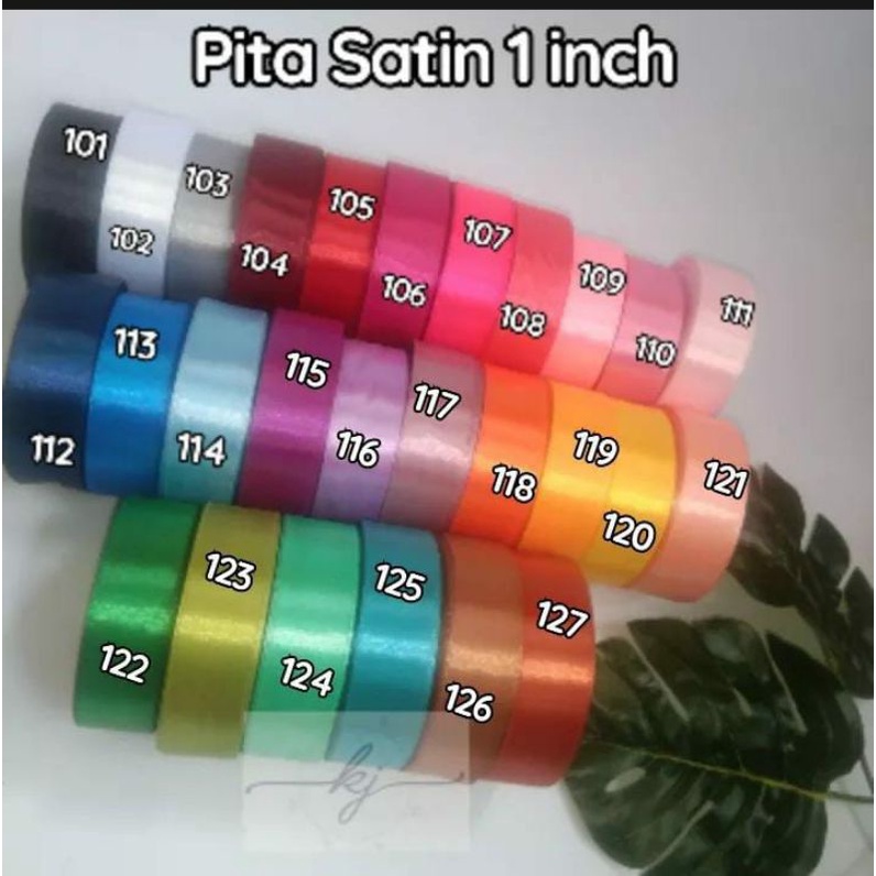 

Pita satin import 2,5 cm /1 inchi