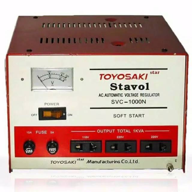 Stabilizer toyosaki svc-1000N auto return / stabilizer 1000 watt