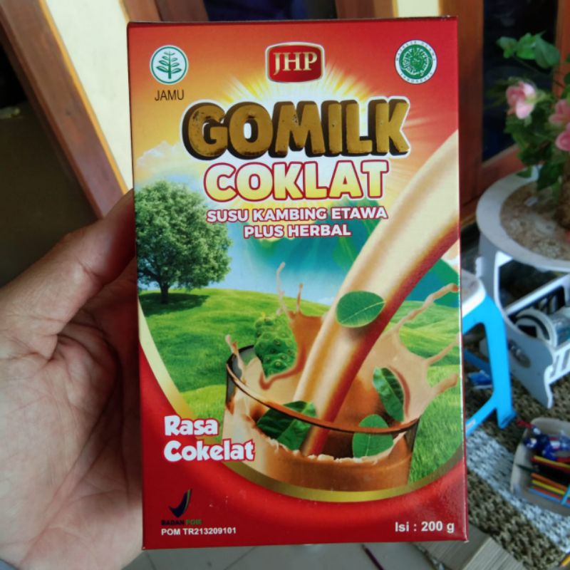 Gomilk Susu Etawa + Herbal Ori 100% Original Cokelat Strawberry