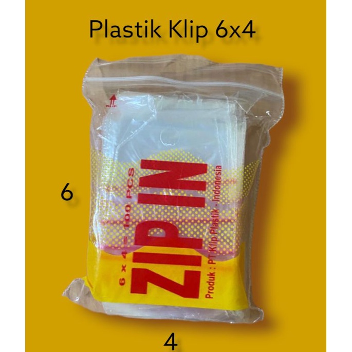 KLIP PLASTIK 4X6 6X4 CM ZIP IN MURAH