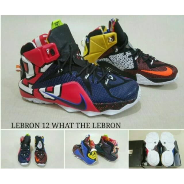 Sepatu Basket Nike Lebron 12 High What The Lebron Shopee Indonesia