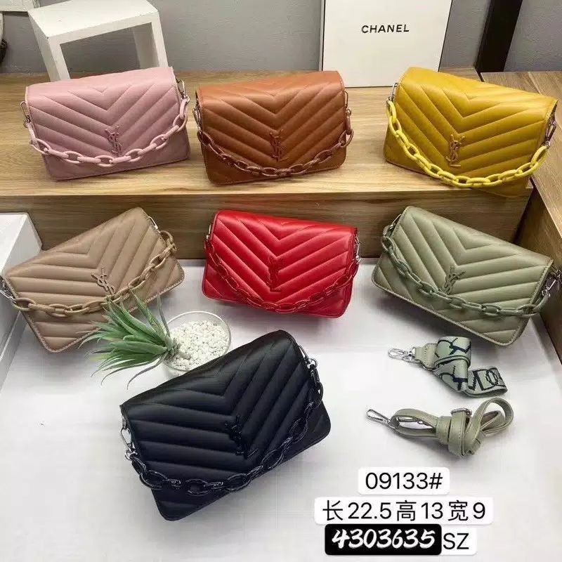 BJ72006 BLACK/BROWN/GREEN/KHAKI/PINK/RED/YELOW 2 TALI PANJANG TAS SLEMPANG JINJING TOTEBAG HANDBAG TAS WANITA FASHION IMPORT MODIS ELEGAN TERMURAH TERLARIS TERBARU BAGSTORE JAKARTA TAS BATAM ZCJ2928 3610 CR7392 ELJ5490 JT3770 BQ2883 LT1190