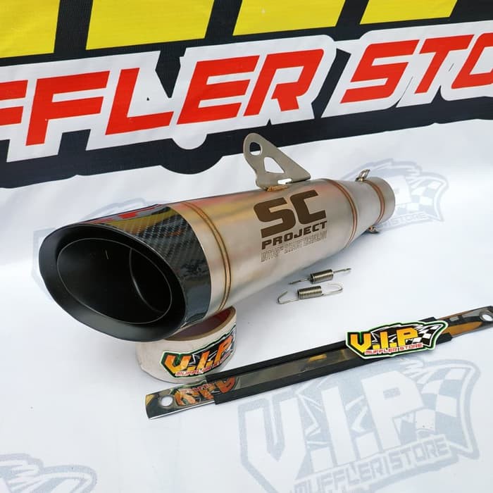 Silincer Knalpot SC PROJECT S1 Sandblast Stainless