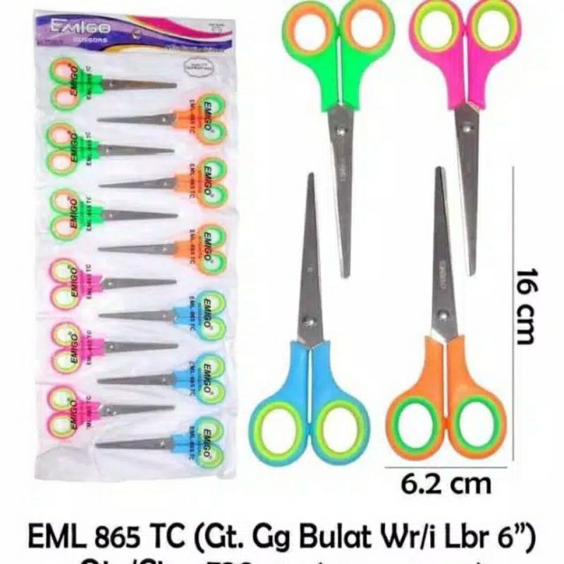 

12 Pcs GUNTING RENTENG TANGGUNG MOTIF WARNA