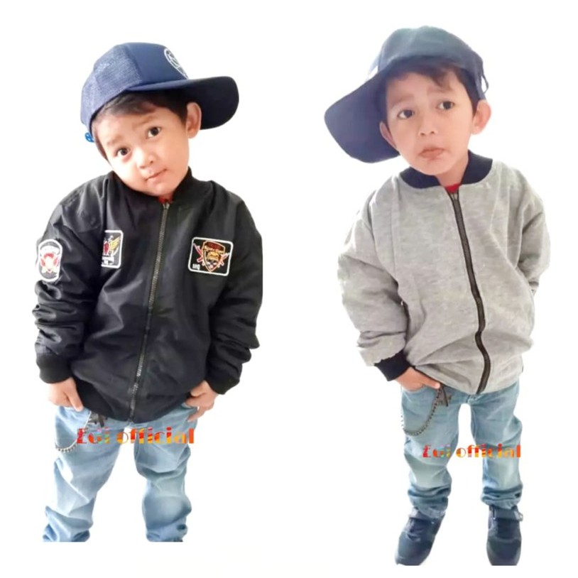 Outerwear - Jaket Bomber Anak Bolak Balik 2-12 tahun