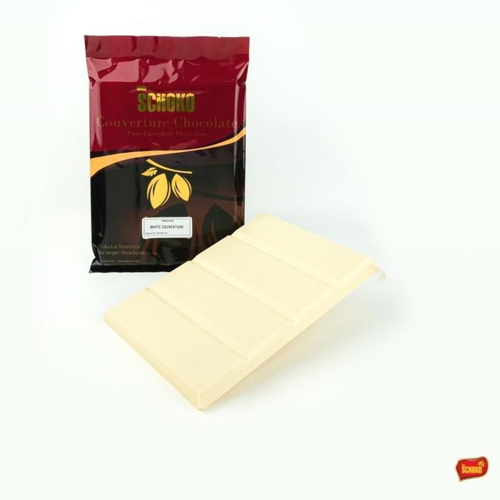 

PROMO - WHITE CHOCOLATE COUVERTURE 1KG / WHITE CHOCOLATE BLOCK / COKLAT PUTIH