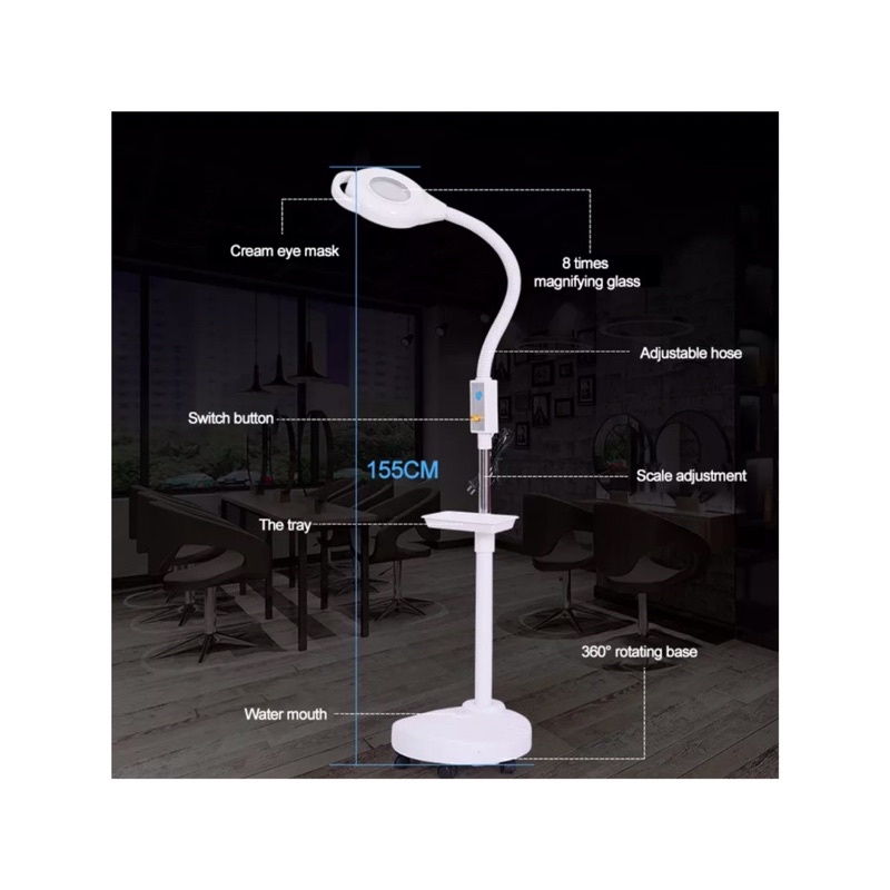 LAMPU LED SANGAT FLEKSIBLE UNTUK KLINIK DAN SALON KECANTIKAN DOKTER GIGI SULAM TATO MAGNIFYING LAMP