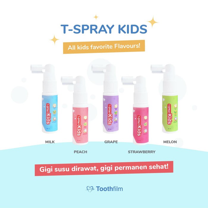 T-spray kids oral care pelindung gigi gusi anak bayi balita kids toothfilm tooth film