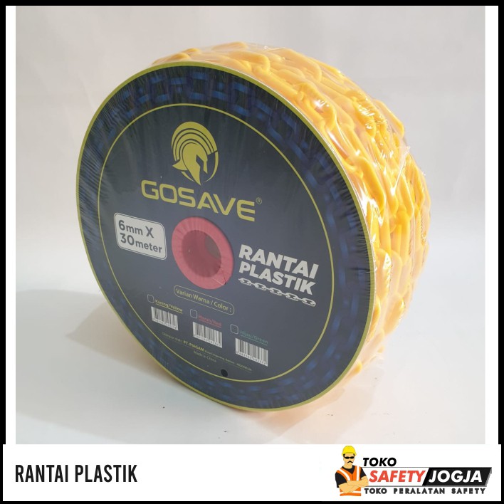 RANTAI PLASTIK 6MM X 30M SAFETY