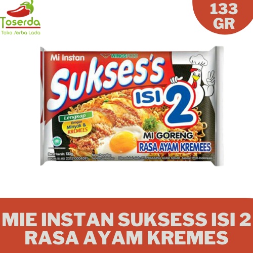 

Mie Goreng Instan Suksess Rasa Ayam Kremes isi 2 Terbaru