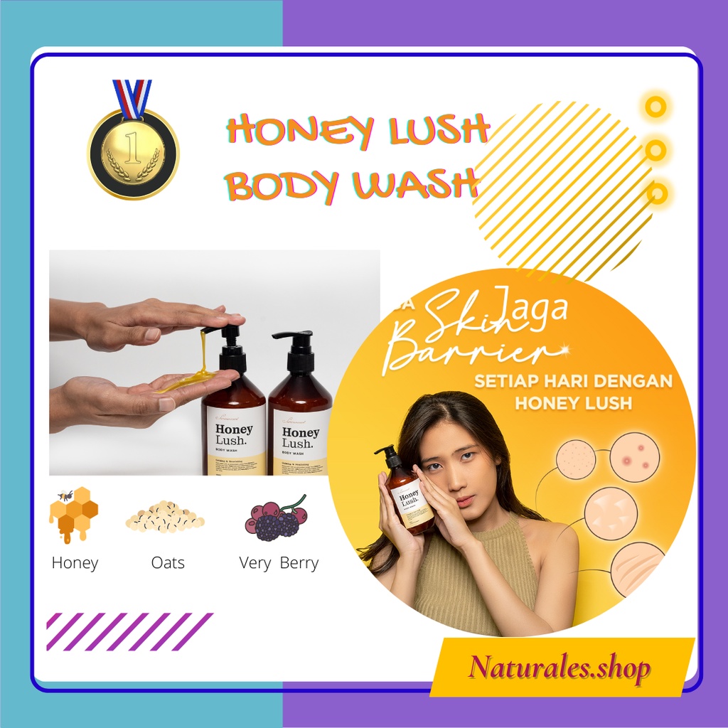 Summerspring Body Wash Honey Lush Sabun Mandi Cair Bahan