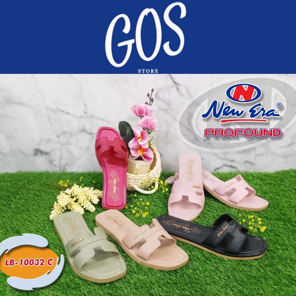 elgo BB NEW ERA LB 10032.B Sandal Selop Wanita Karet Sandal Slop Jelly Sendal Cewek