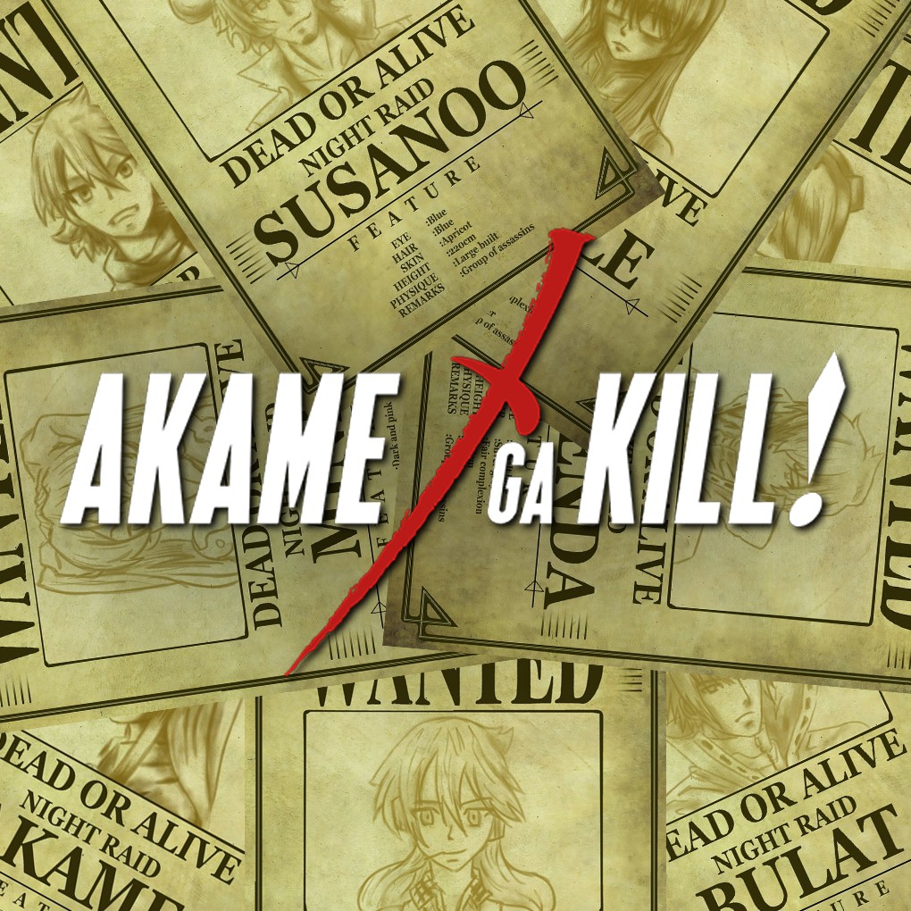 

Poster Anime Akame Ga Kill Bounty Wanted All Character Ukuran A4 A3+