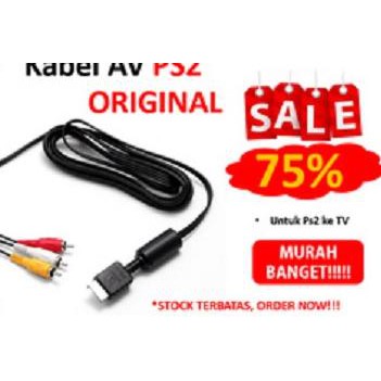 ◘ Kabel AV (ORIGINAL) untuk PS2 konek ke TV PALING MURAH ♠