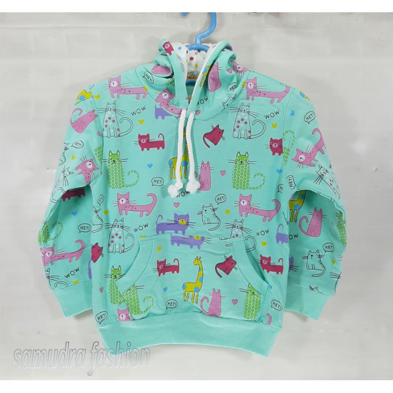 HOODIE SWEATER ANAK PEREMPUAN CEWEK FULLPRINT WOW
