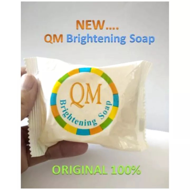 SHINE STAR - Sabun QM Brightening Glowing Whitening BPOM - Sabun Pemutih Badan Wajah dan Menghilangkan Komedo