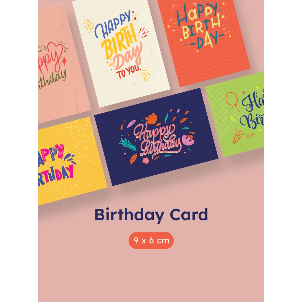 

#TheCardSeries Kartu Ucapan Happy Birthday Souvenir Card / Birthday Card Vol. 2