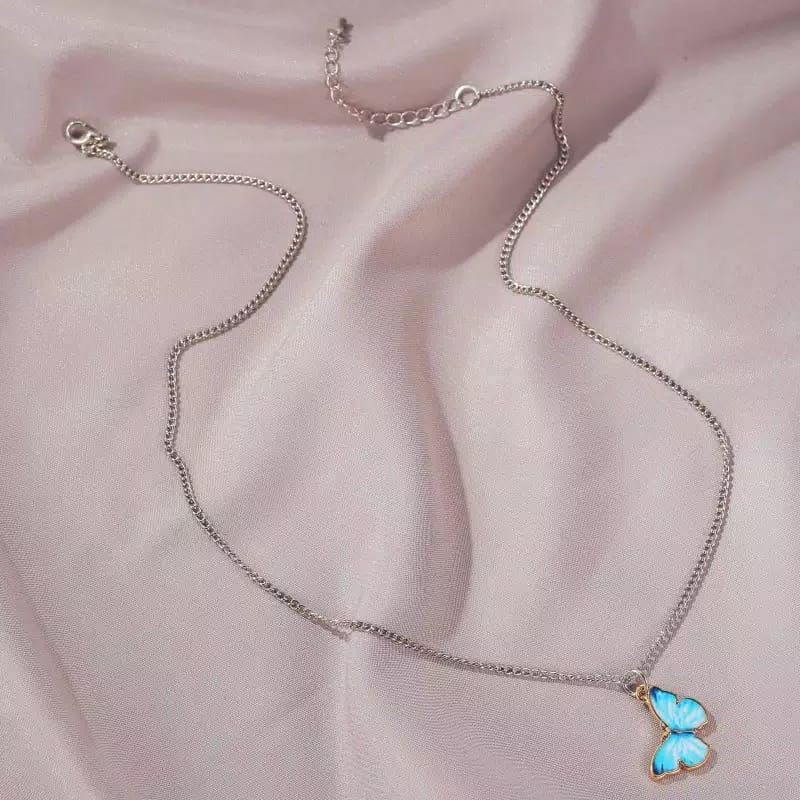 Kalung kupu cantik untuk wanita harga termurah di shopee / Kalung Butterfly untuk Wanita / BZO