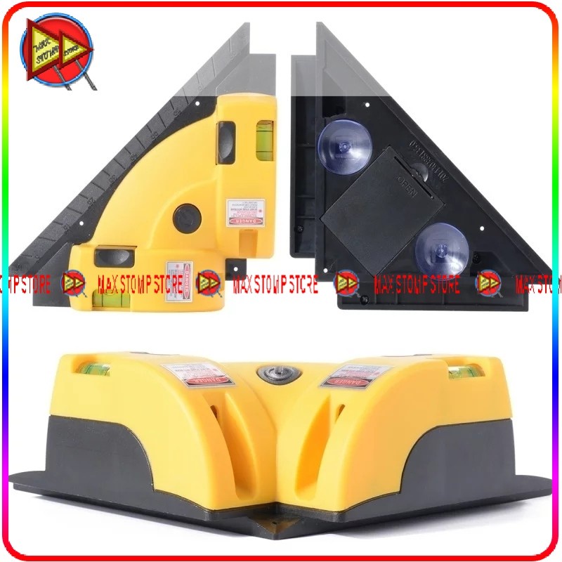 Laser Penggaris Keramik Laser Line Alat Ukur Siku Kelurusan Permukaan