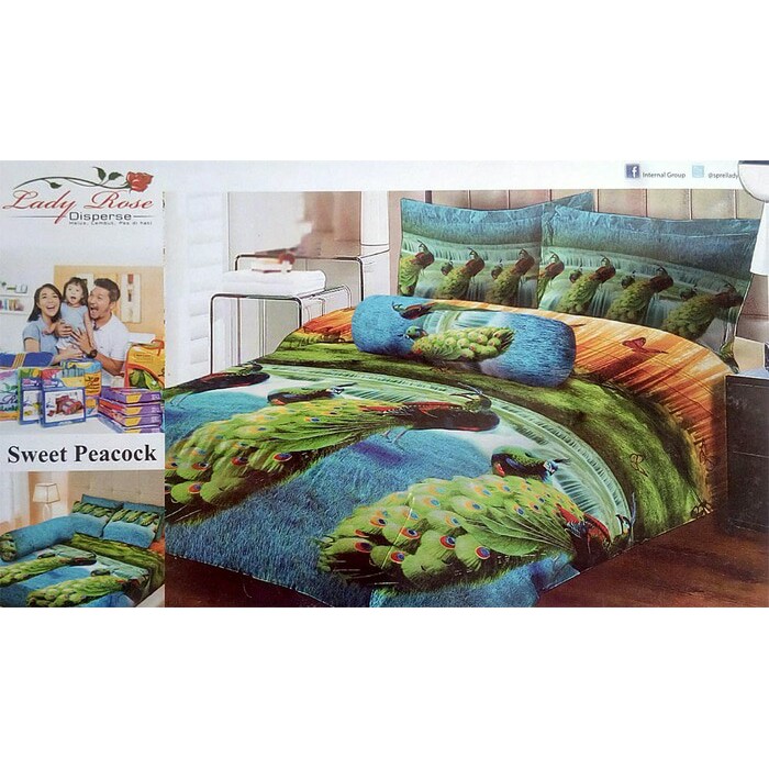 bedcover kucing 180x200 lady rose   bed cover kucing anggora no 1