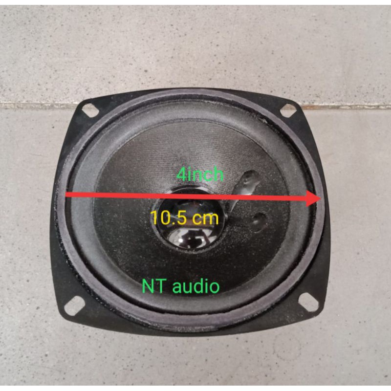 SPEAKER COAXIAL 4" BLACK 50 WATT