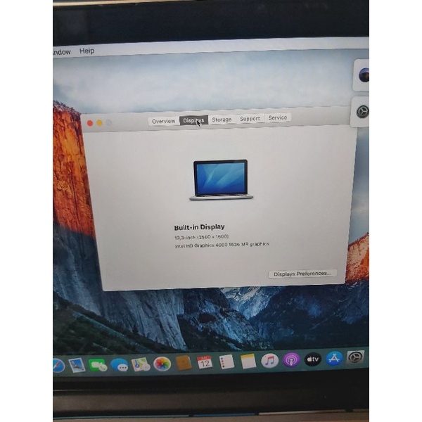 Laptop Macbook Pro Retina 13 inc Late Thn 2012 Cor i5 2.5Ghz Ram 8GB CC Rendah 2 MacOs Catalina