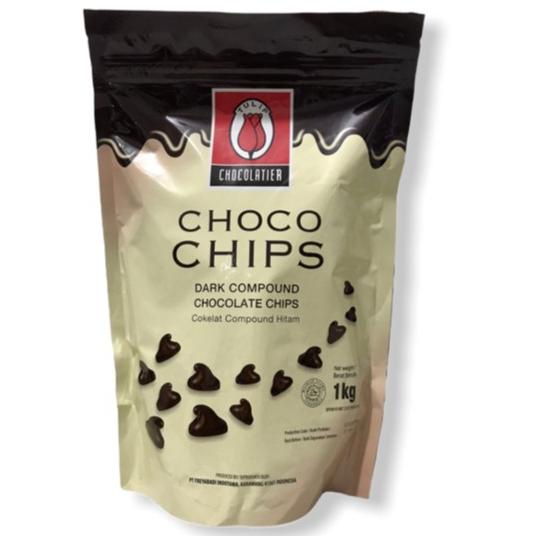 

Compound Choco Chips Tulip 500g Coklat chip TERLARIS TERPERCAYA ORIGINAL