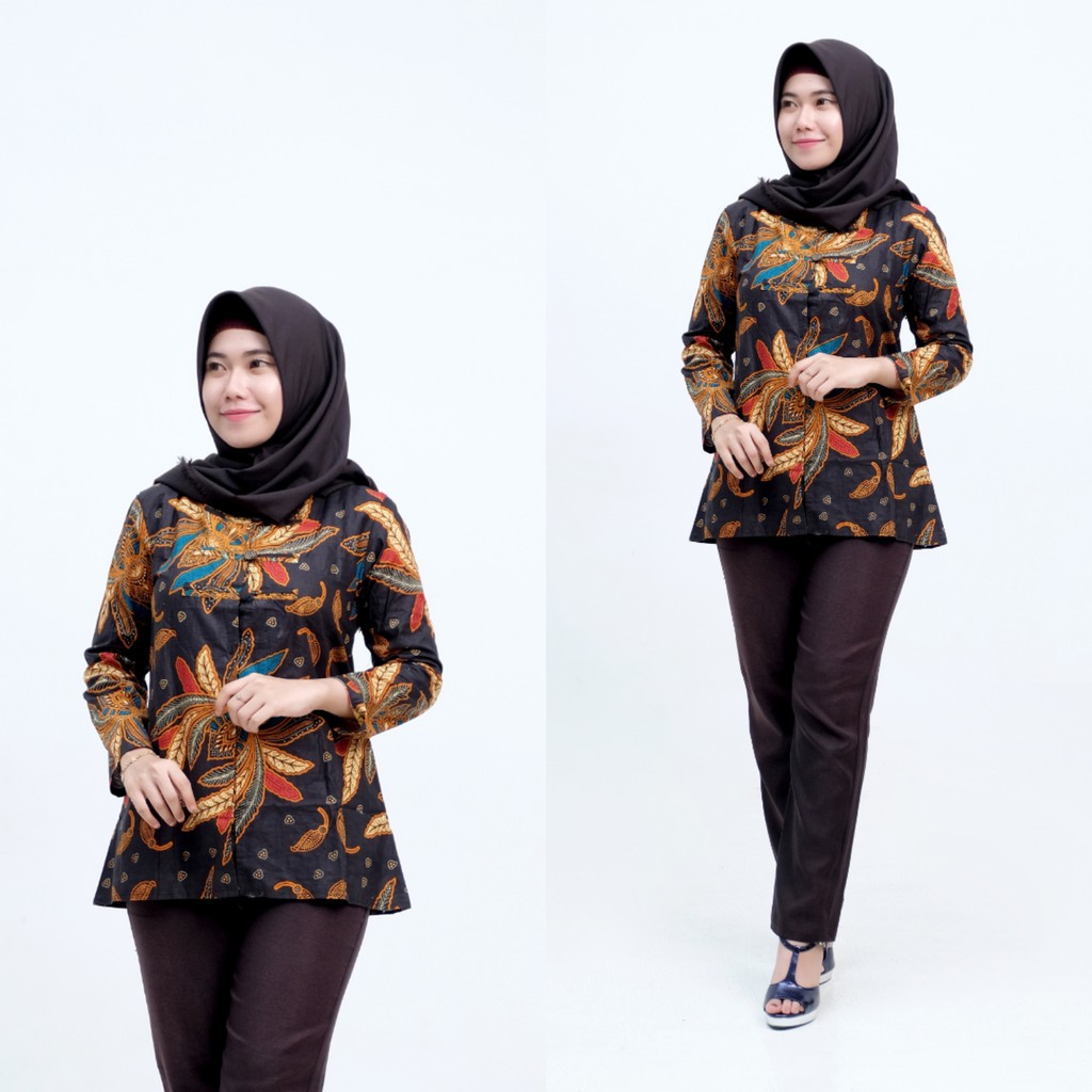 Model Baju Batik Atasan Wanita Cocok Untuk Kantor Dan Kondangan