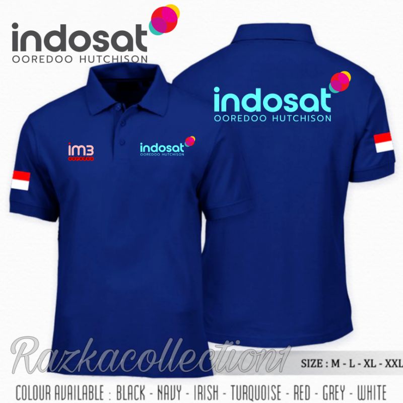 Polo Shirt Indosat / Baju Kaos Kerah IM3 Provider Indosat Terbaru
