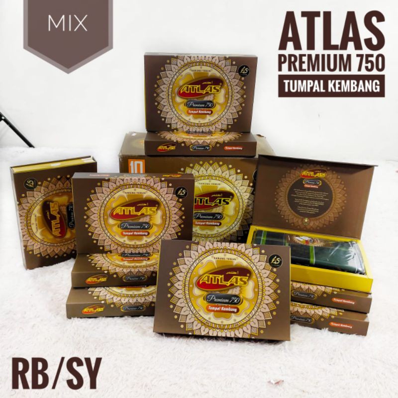 Sarung Atlas Premium 750 Tumpal Kembang MIX Ecer Grosir SN