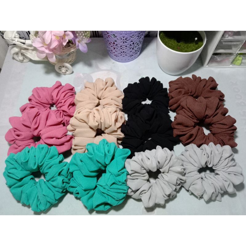 Paket Usaha scrunchie Sedang 12 Pcs Murah